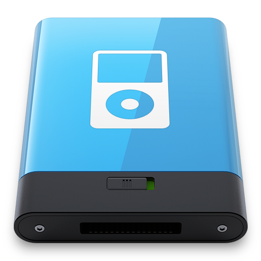 Blue iPod W Icon 512x512 png